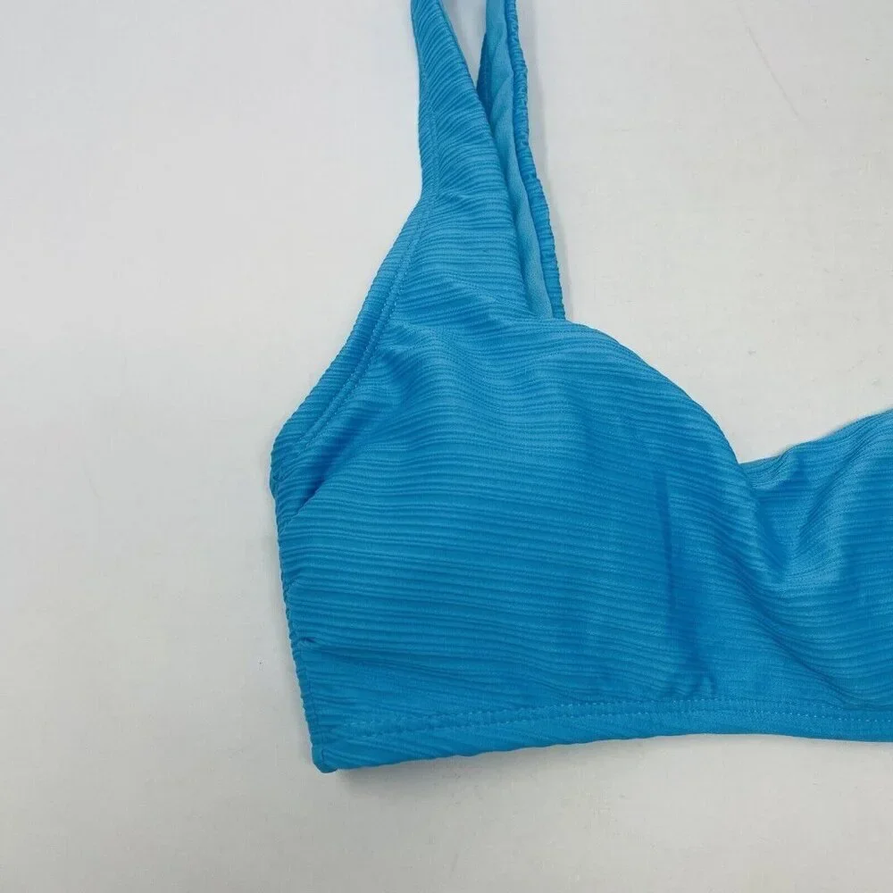 Salt +‎ Cove Juniors Small Mint Spark Variegated Ribbed Bralette Bikini Top 2617